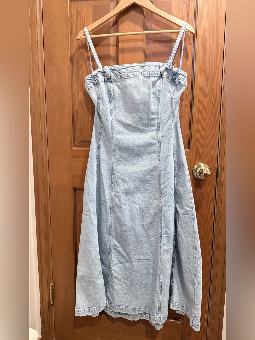 Gap Light Blue Denim Midi Dress